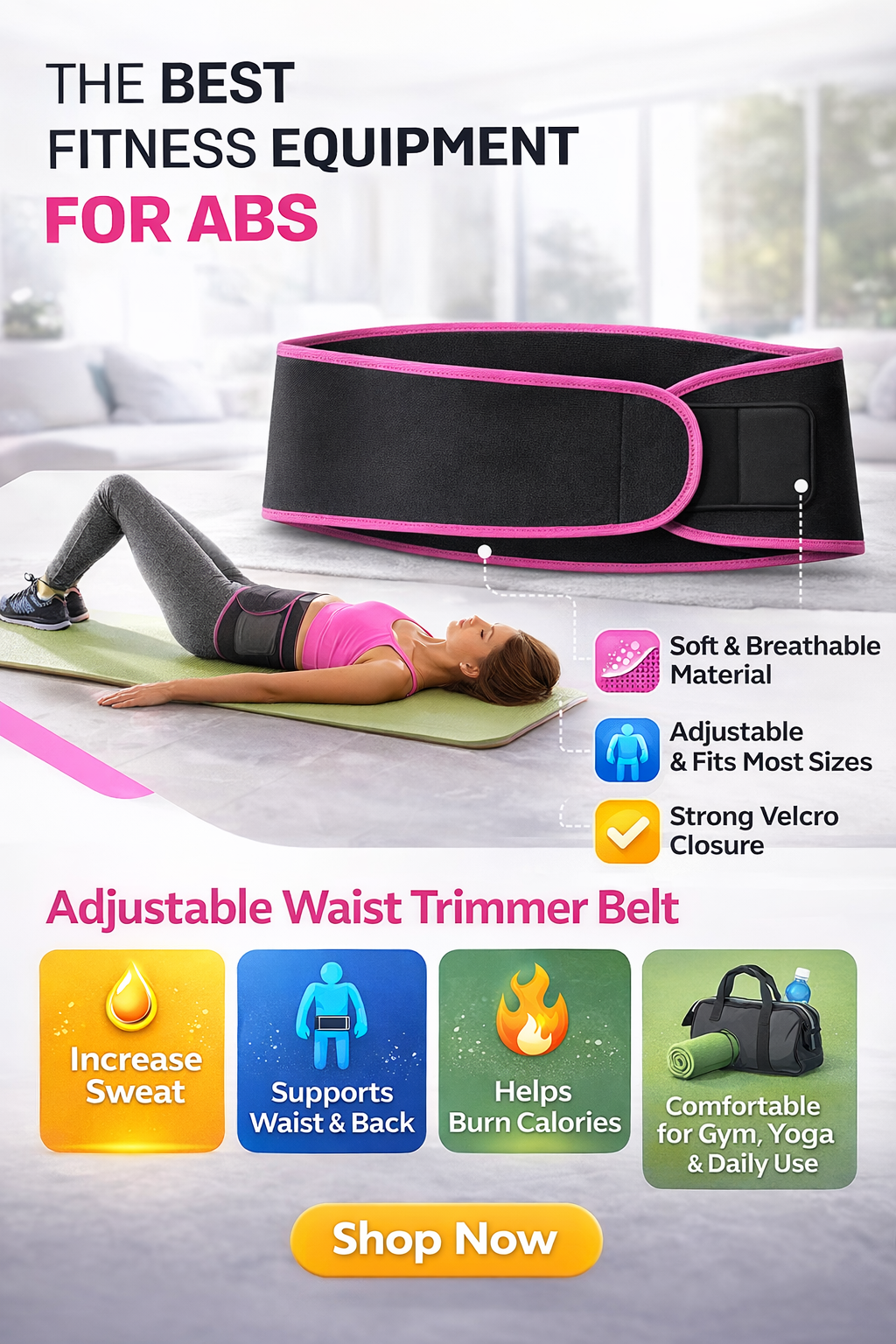 Adjustable Waist Trimmer Belt
